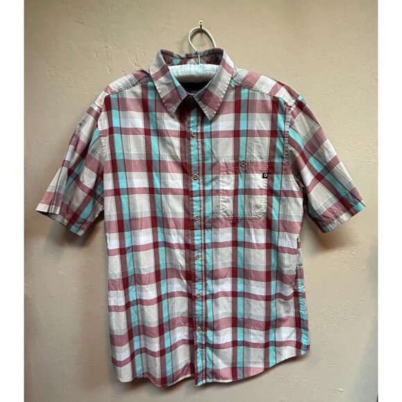 Marmot Other - Marmot Men's Asheboro Button Down Shirt Medium Plaid Short Sleeve Redstone